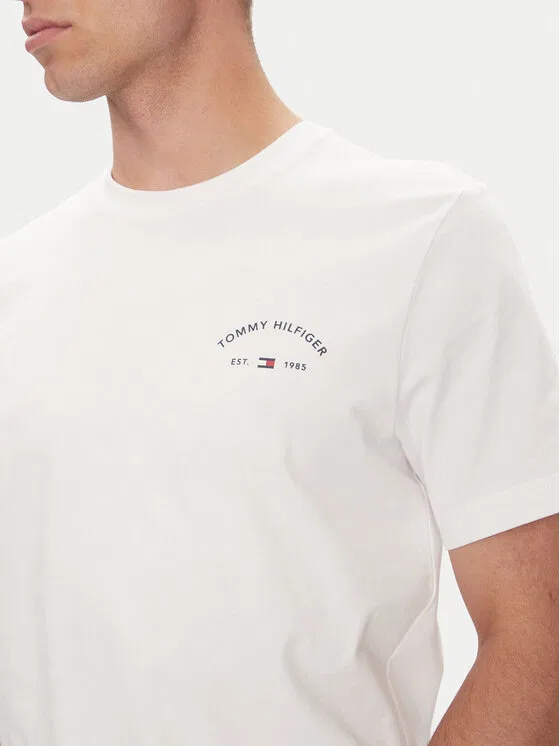 Футболка regular fit Hotel Tommy Hilfiger, белый — фото 4