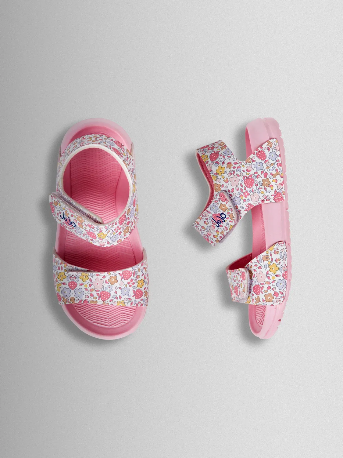 Сандалии JoJo Maman Bébé Pink Floral, розовый — фото 3