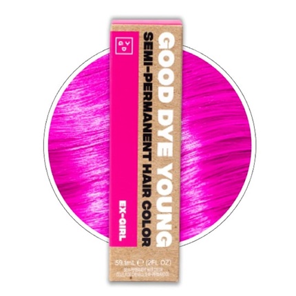 

Полосы и пряди Полуперманентная краска для волос Ex-Girl Pink UV Good Dye Young