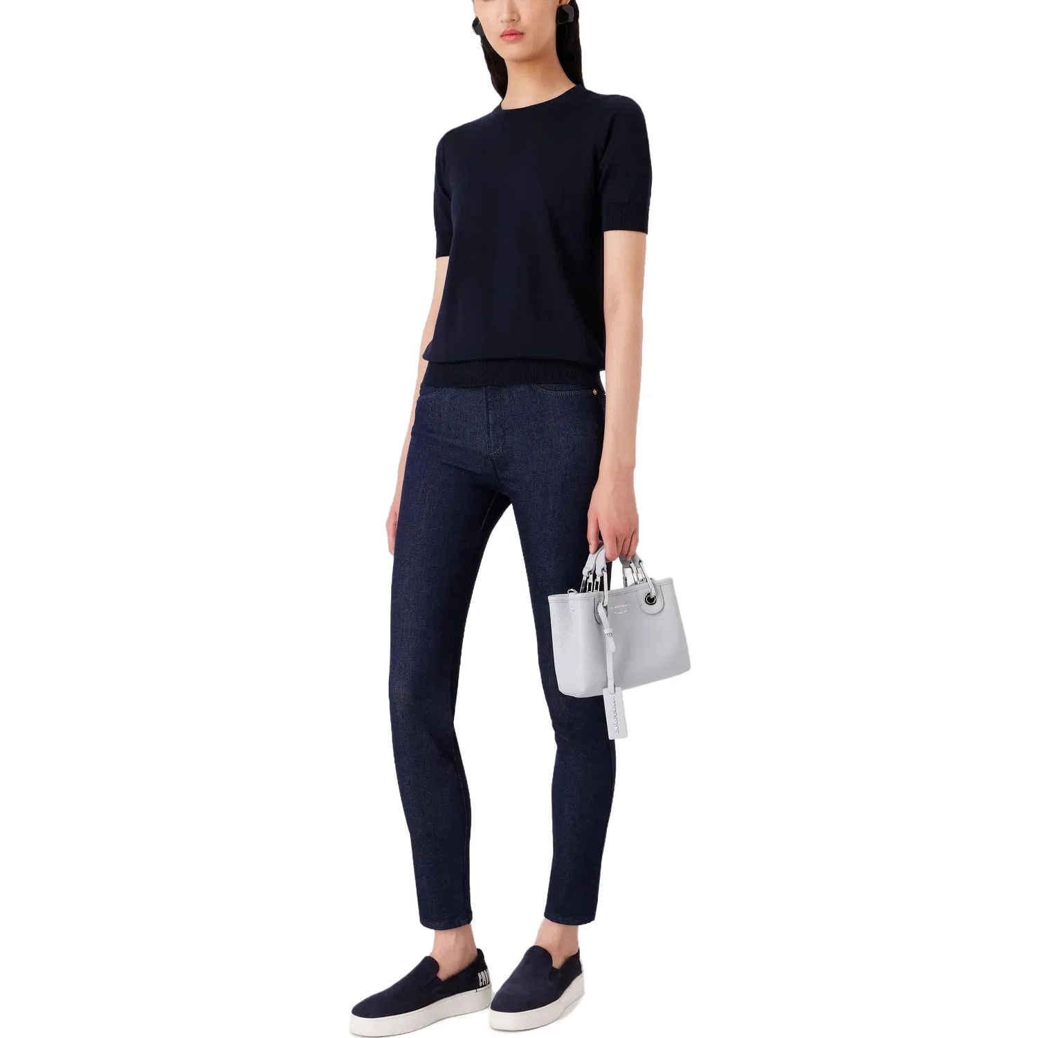 Джинсы Slim Fit Dark Blue, EMPORIO ARMANI — фото 3