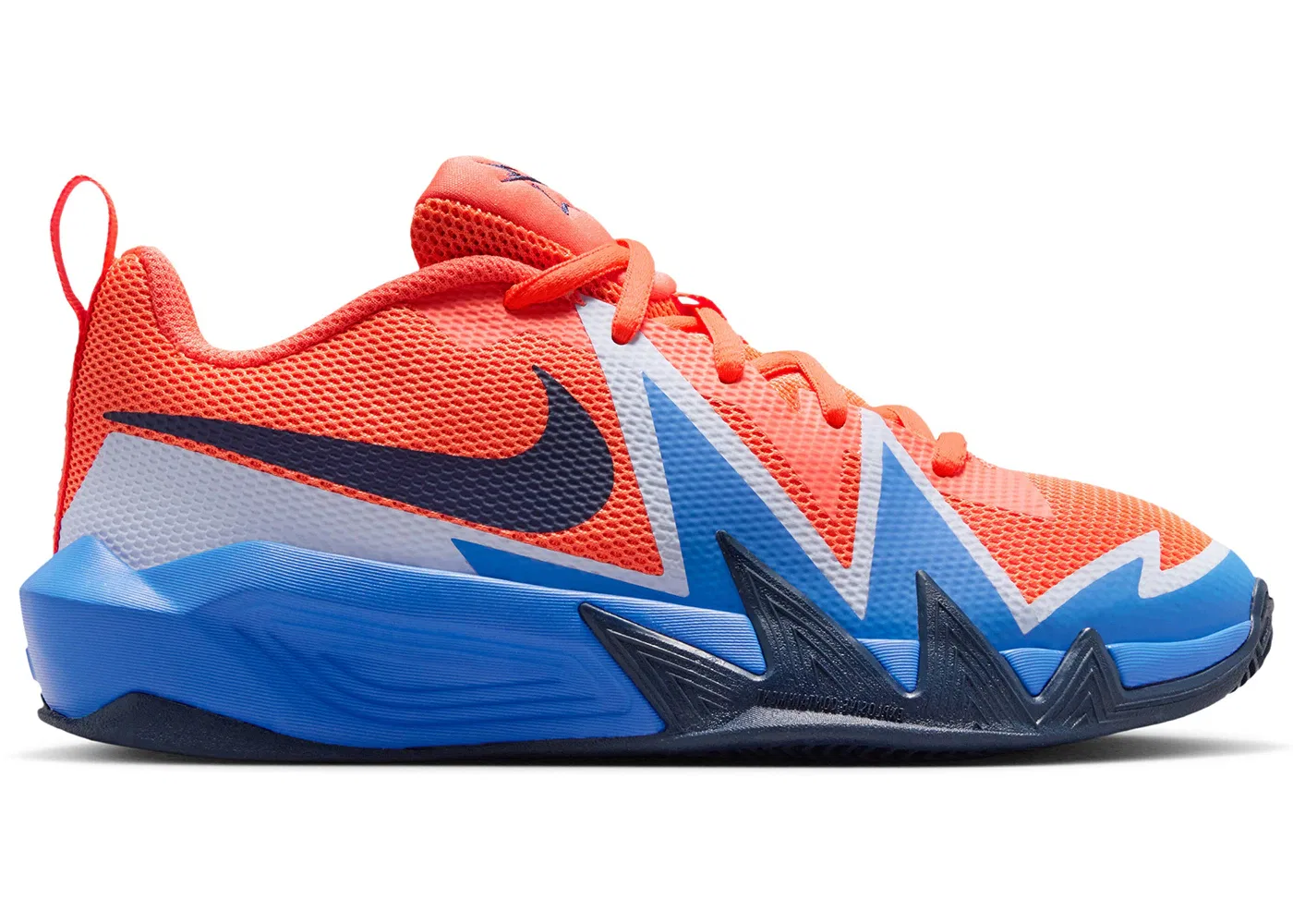 Детские кроссовки для мальчиков с контрастными вставками Nike ST Dynamite Nike, Turf Orange/Blue Crystal/Hydrogen Blue/Midnight Navy