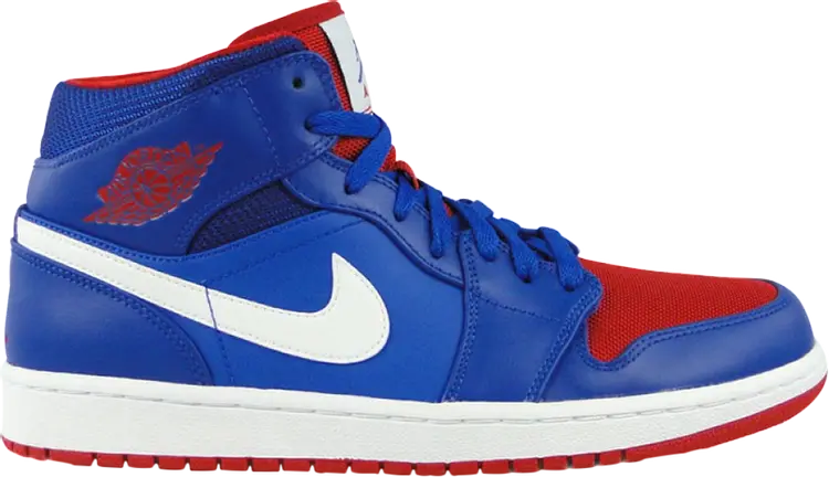 

Кроссовки Air Jordan 1 Mid Detroit Pistons, синий