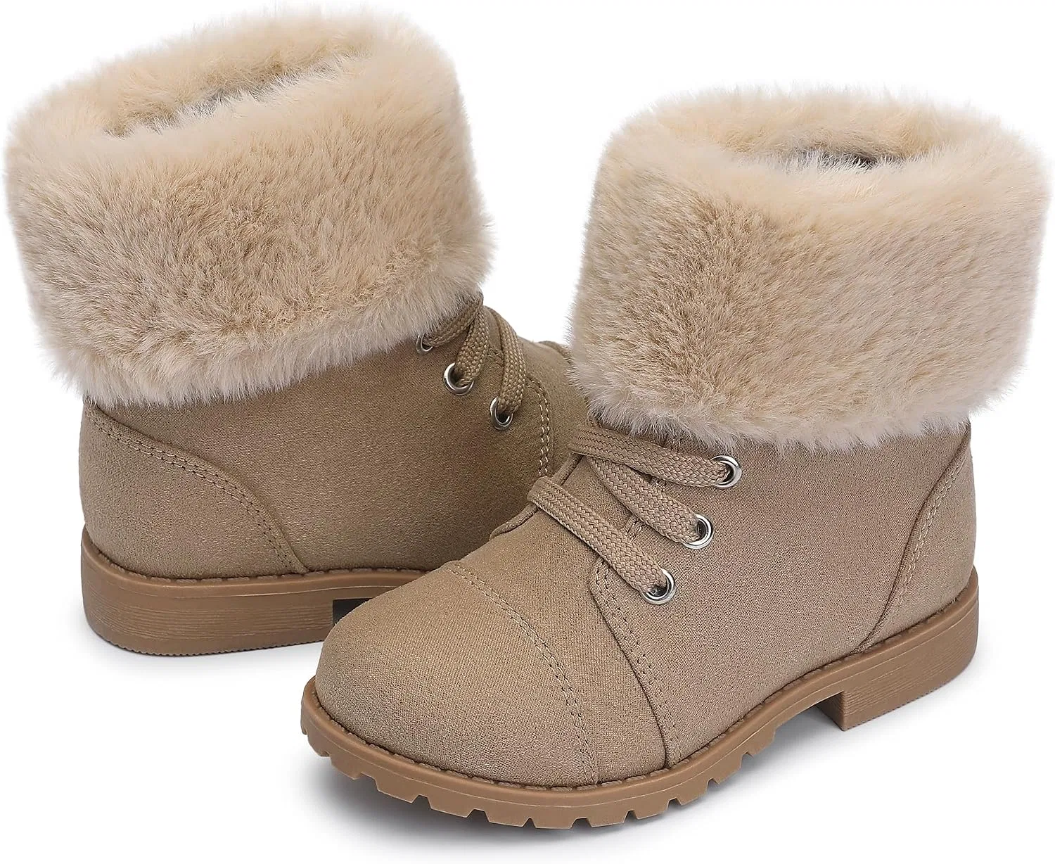 Детские ботинки для девочек с молнией, утепленные, легкие, shoeslocker, Beige