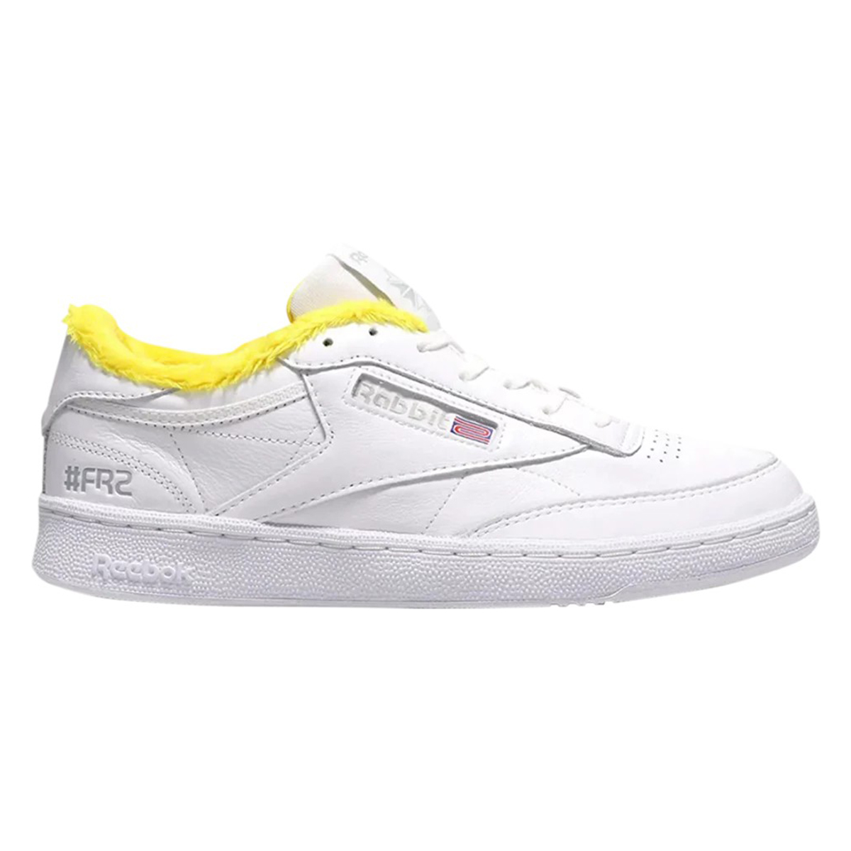 Кроссовки atmos x #fr2 x club c 85 'white yellow' Reebok, белый - фото