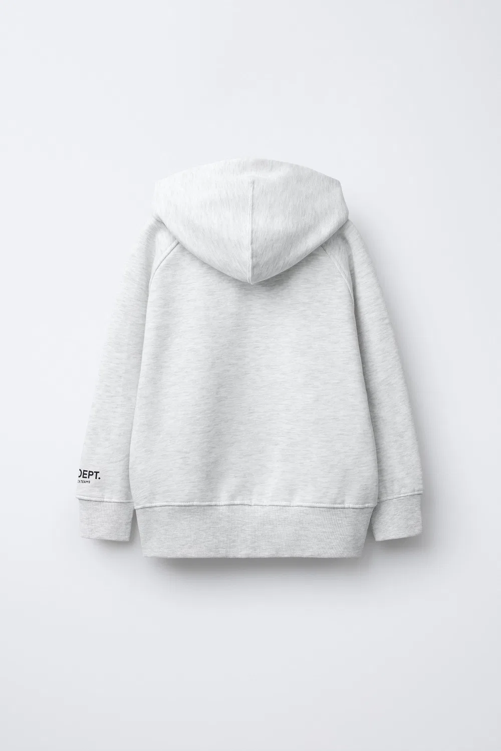 Плюшевая толстовка на молнии ZARA, Grey Marl — фото 2