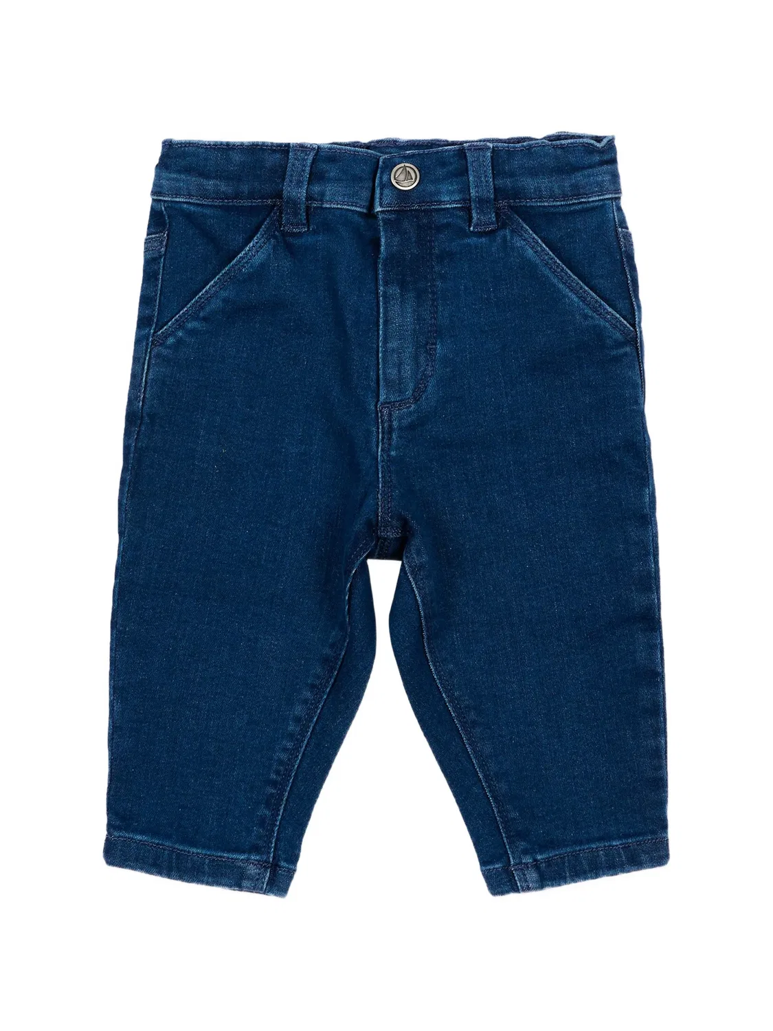 Джинсы с эластичным поясом Petit Bateau, синий