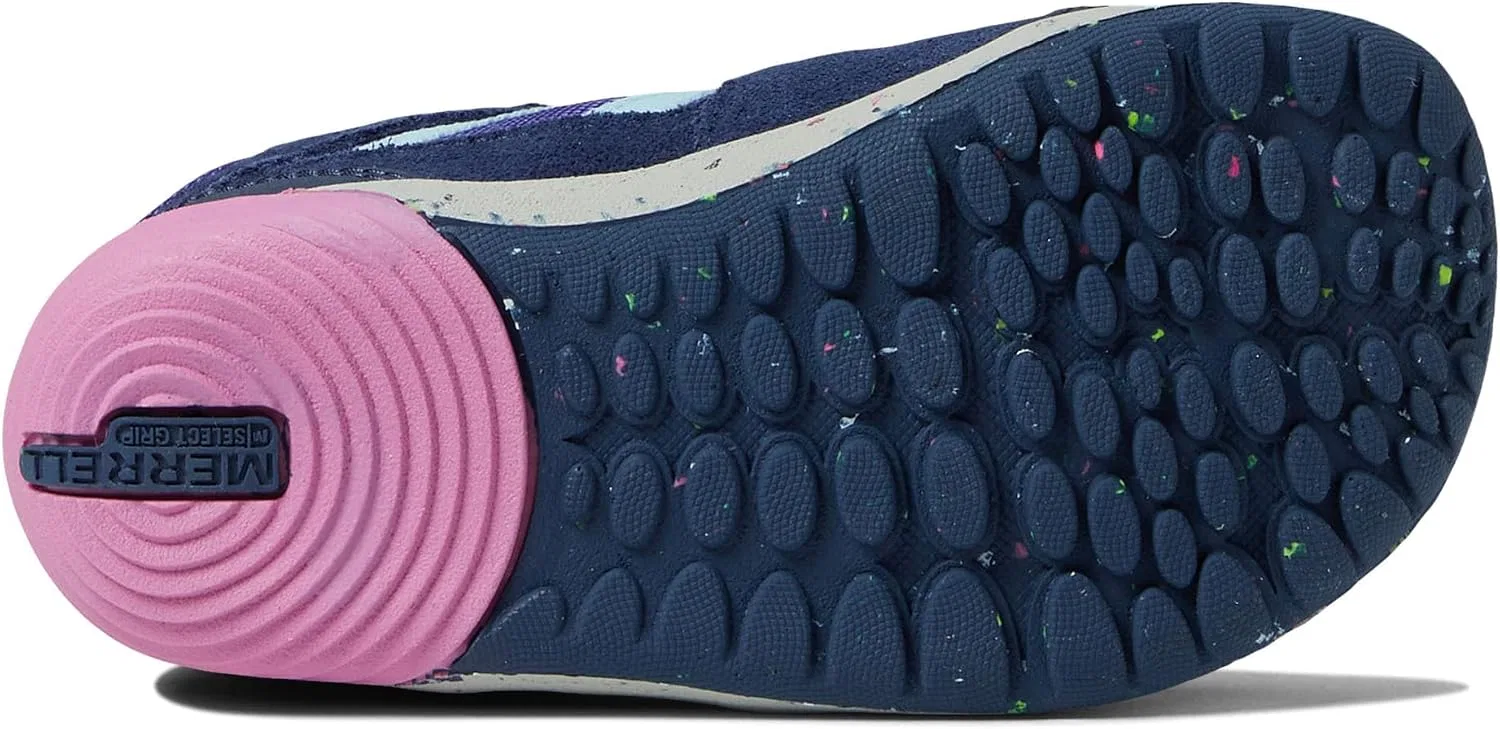 Детские ботинки для мальчиков Merrell Bare Steps Ridge Hiker Kids, Navy/Pink — фото 4