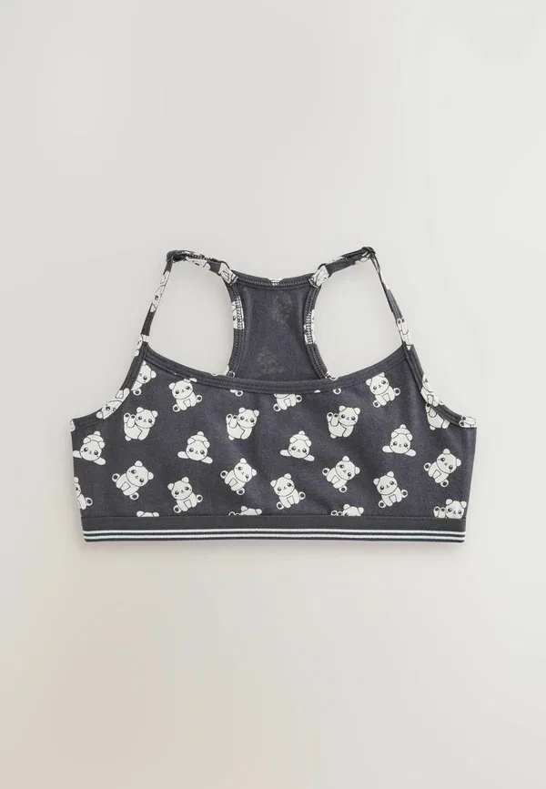 Бюстгальтер без косточек, полосатый, Regular fit - crop 3 pack, Next, кремовый — фото 2