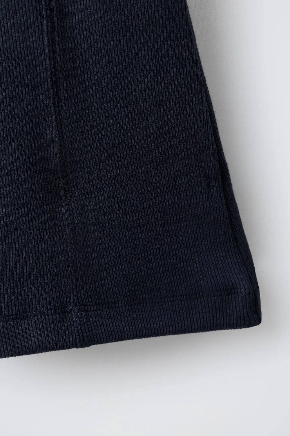 Расклешенные ребристые леггинсы ZARA, Navy blue — фото 4