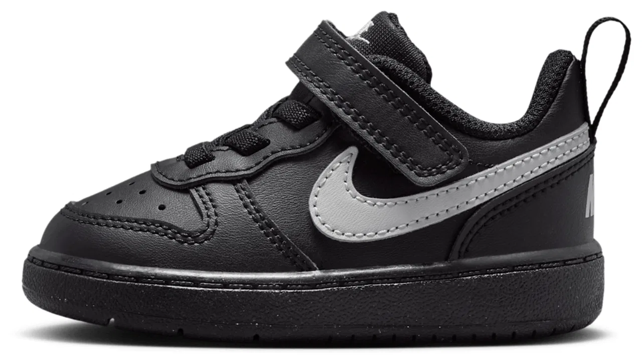 Кроссовки для мальчиков Court Borough Low Recraft Nike, цвет Black/Black/Grey Fog — фото 2