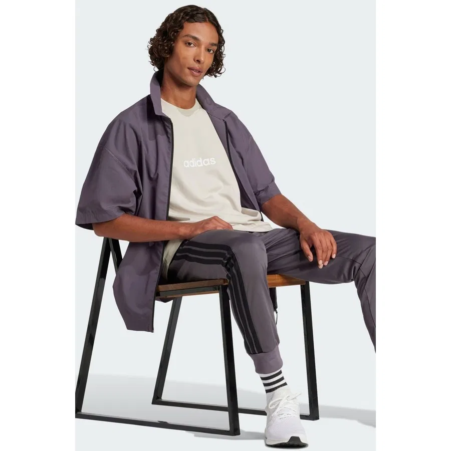 Футболка с принтом adidas, Бежевый — фото 3