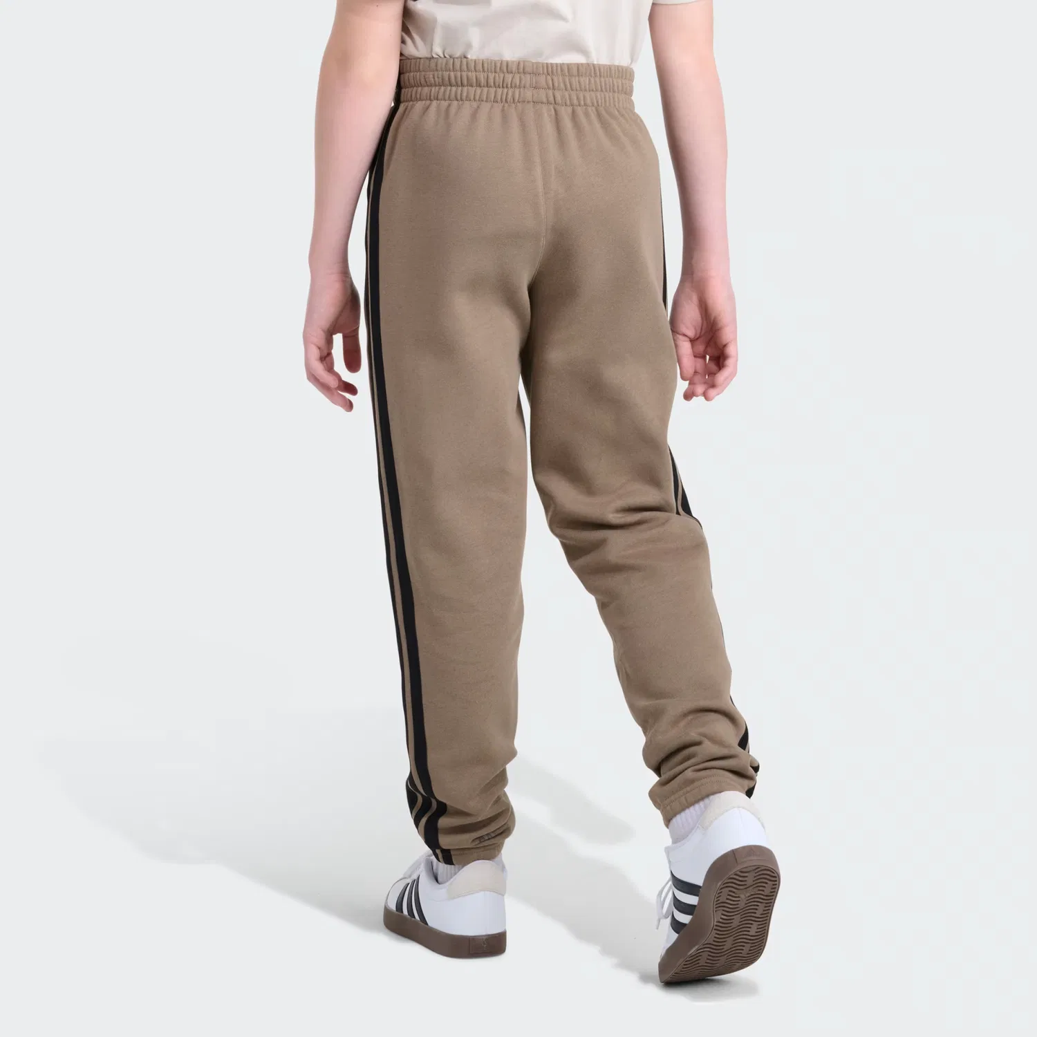 Детские брюки-джоггеры на флисе Essential 3-Stripe Adidas Sportswear, хаки