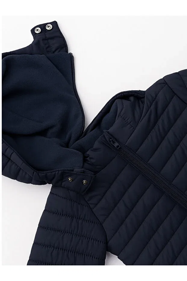 Детский пуховик для мальчиков с капюшоном Midu & Fun, Navy Blue — фото 3