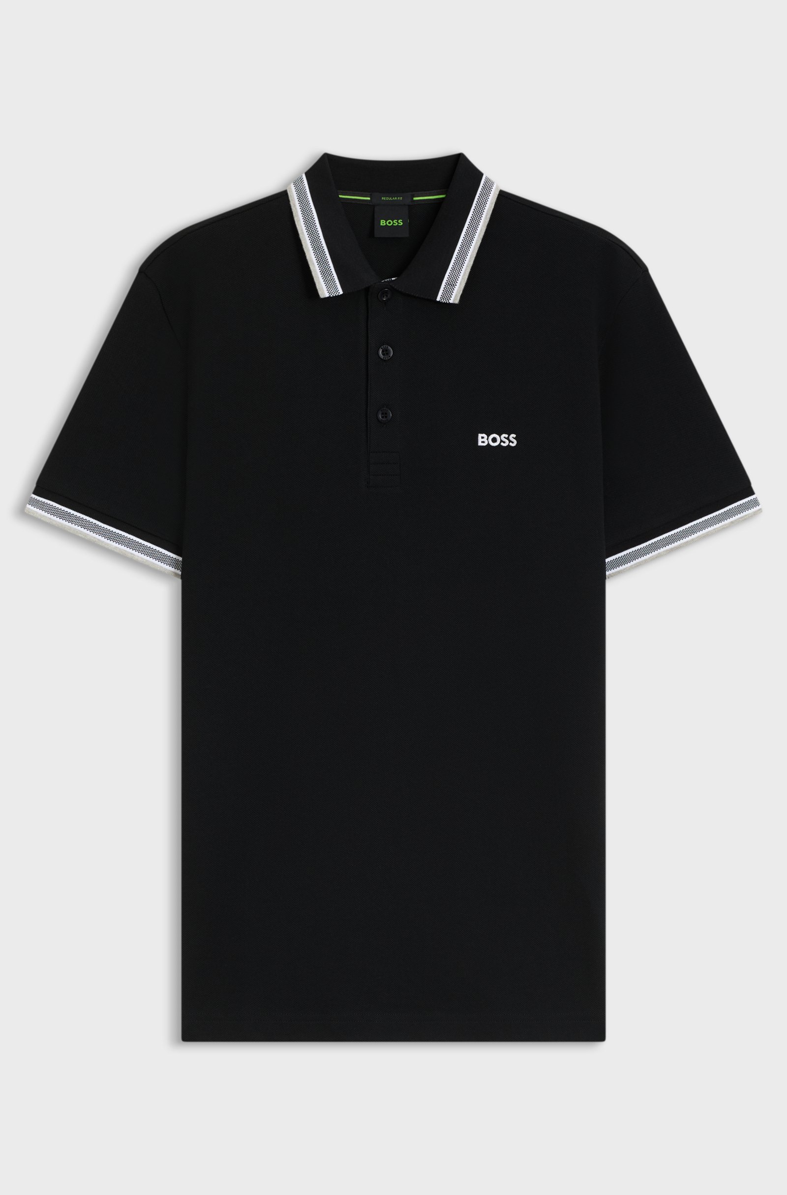 

Футболка Boss Paddy Polo Shirt In Cotton Pique, черный