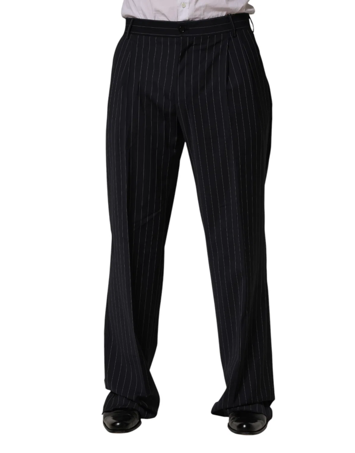 Мужские классические брюки прямого кроя Dolce & Gabbana, Черный