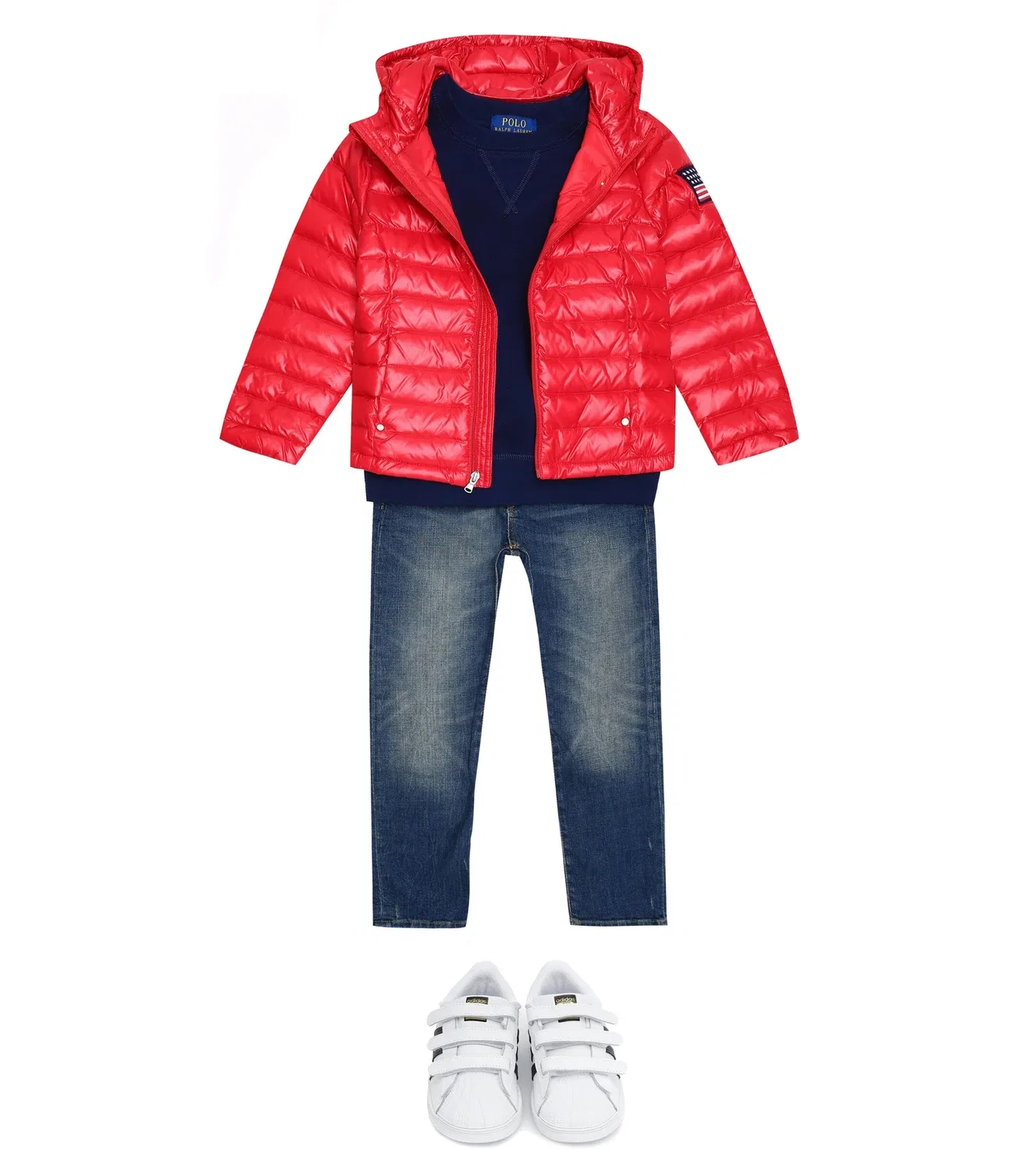Свитшот хлопковый Polo Ralph Lauren Kids, синий — фото 2