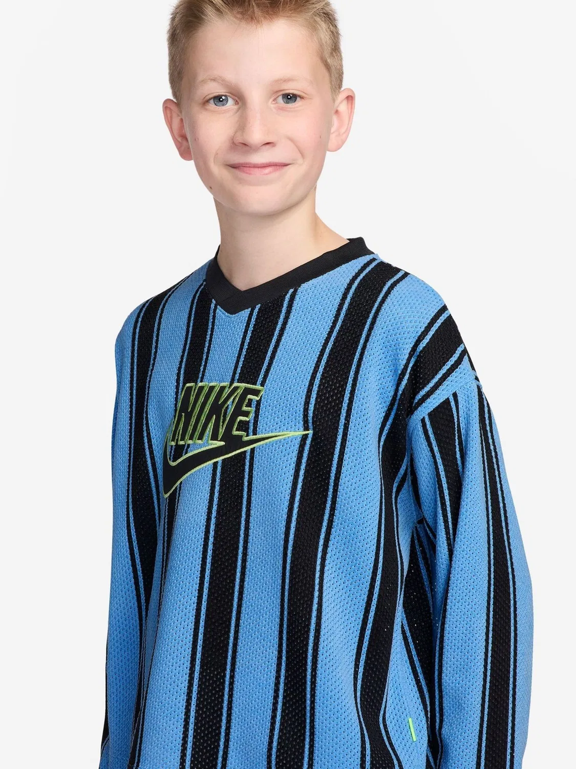 Футболка с длинным рукавом футбольного стиля Nike University Blue — фото 3