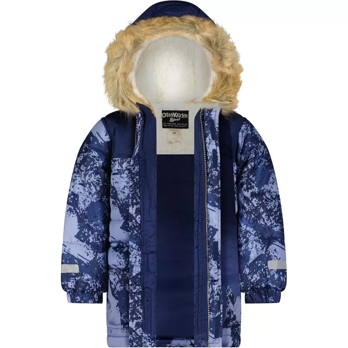 Детский комплект пуховика и полукомбинезона Heavyweight Coat and Snowbib Snowsuit Set OshKosh B'gosh, Blue — фото 3