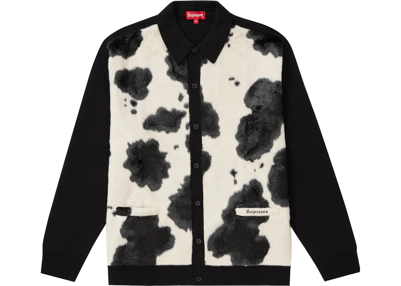 Мужской кардиган с принтом Supreme, Black