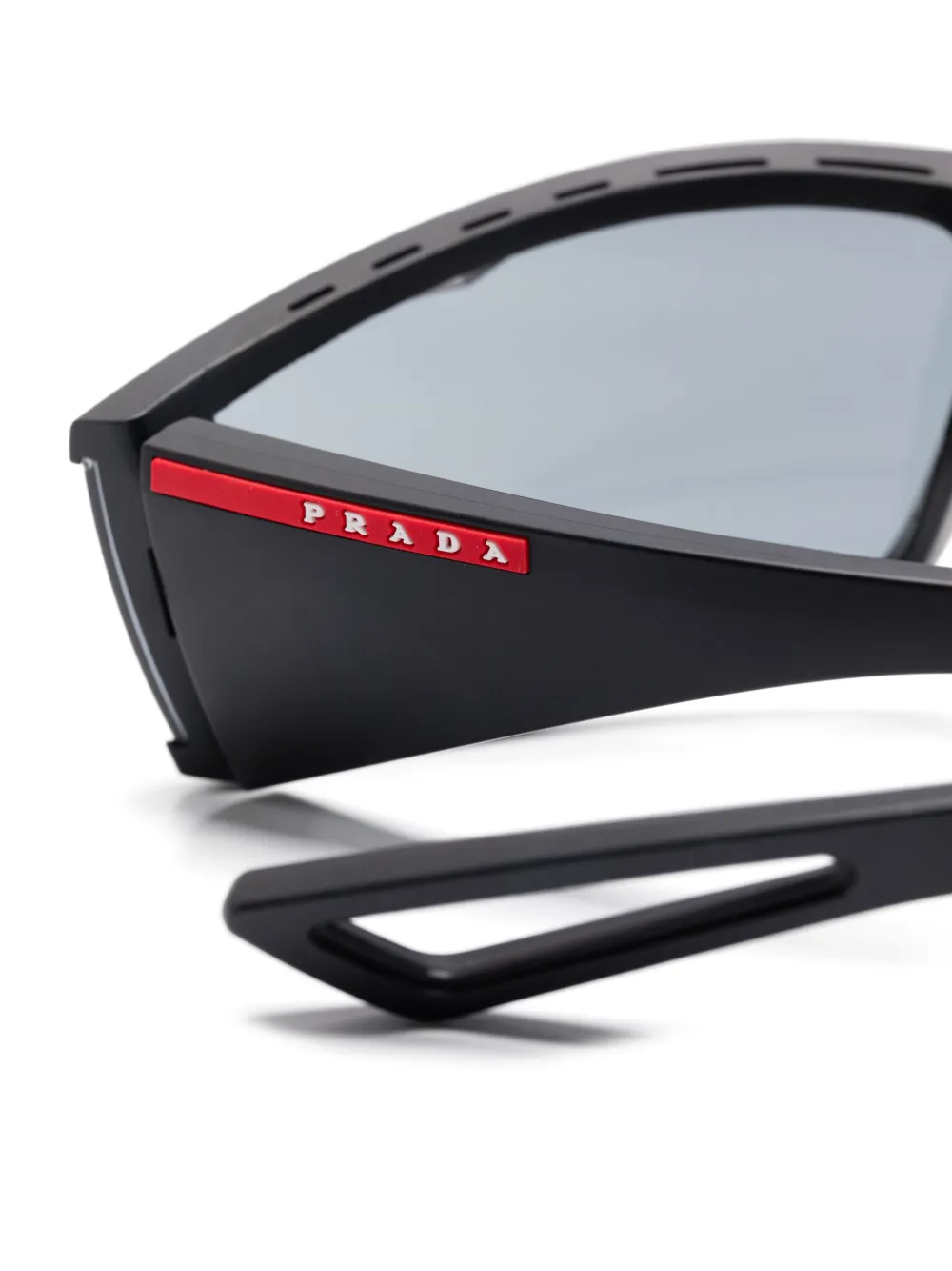 Солнцезащитные очки Linea Rossa Prada, черный — фото 3