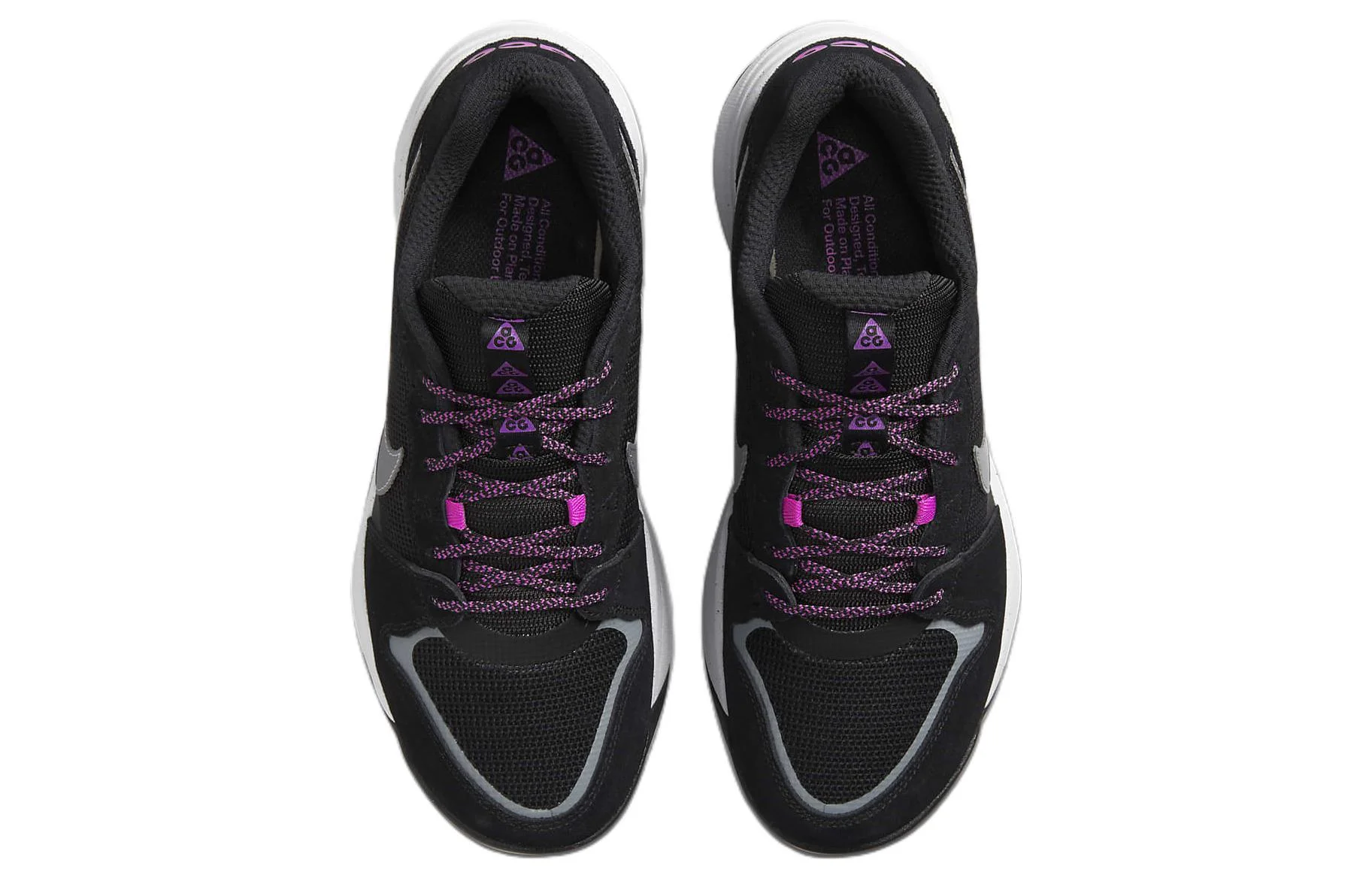 Кроссовки Nike ACG Lowcate, черный/серый/фиолетовый — фото 4