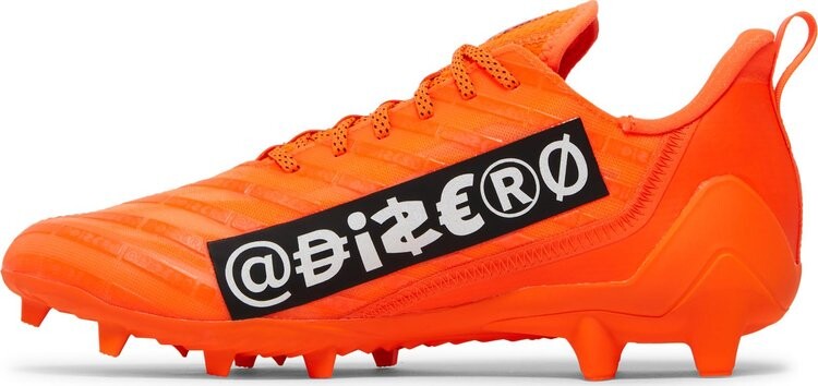 Бутсы Adidas Adizero Cleats 'Team Solar Orange Silver Metallic', оранжевый — фото 4
