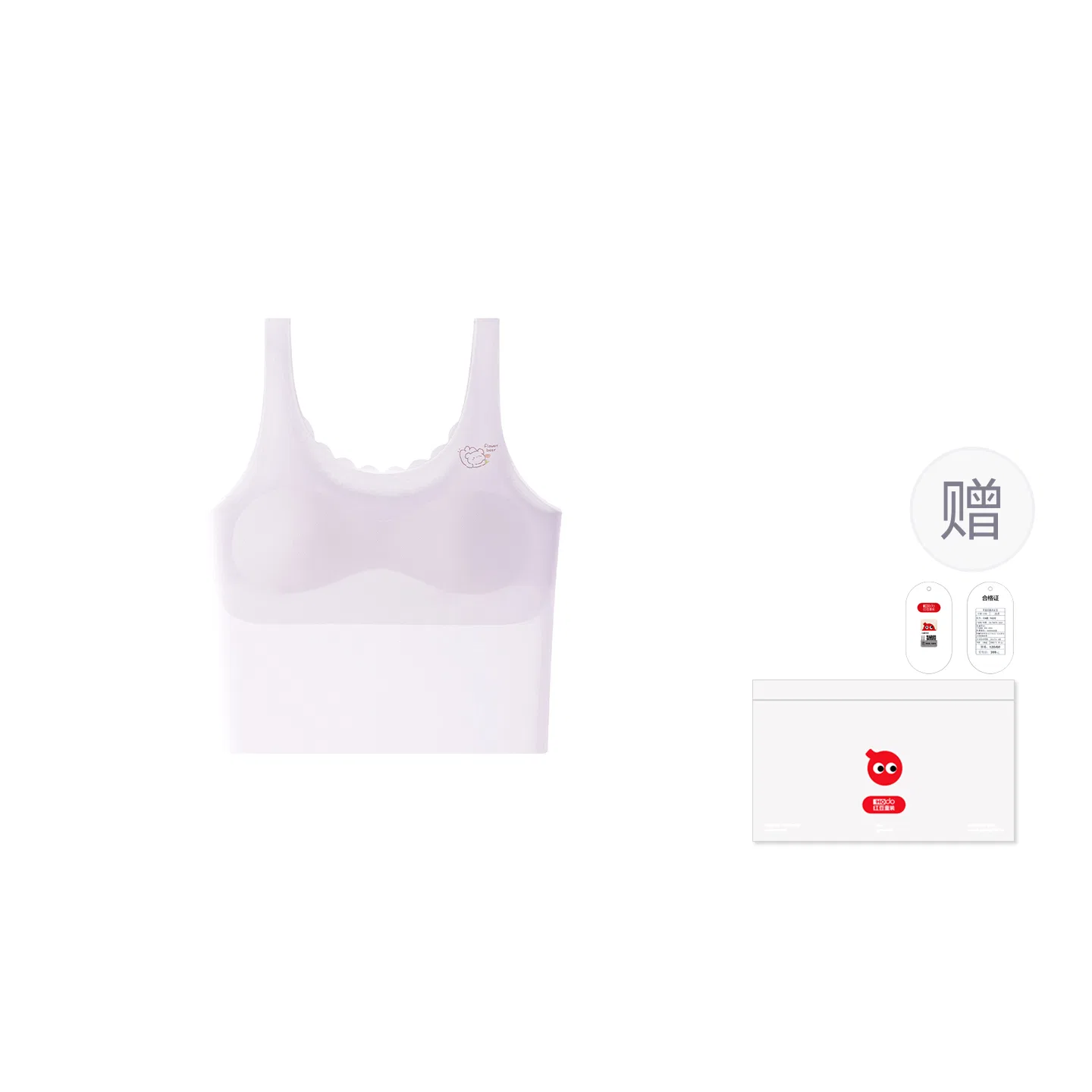 Детское белье для девочек хлопковое Red Bean, Light Purple