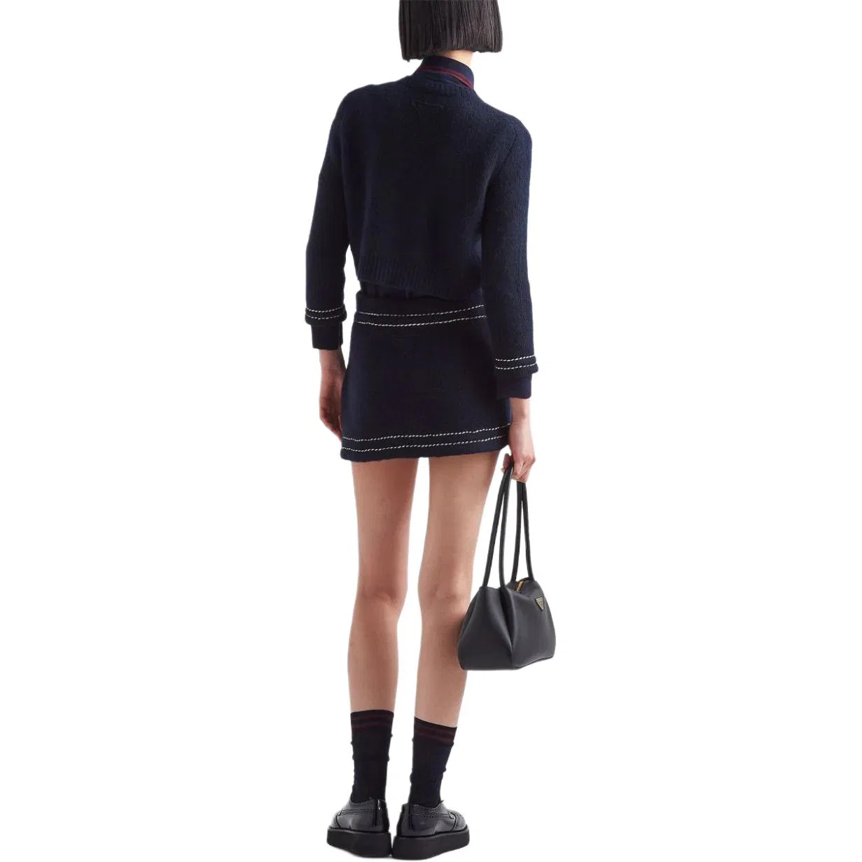 Женская юбка Casual с принтом Marine Blue, PRADA, Marine Blue — фото 4