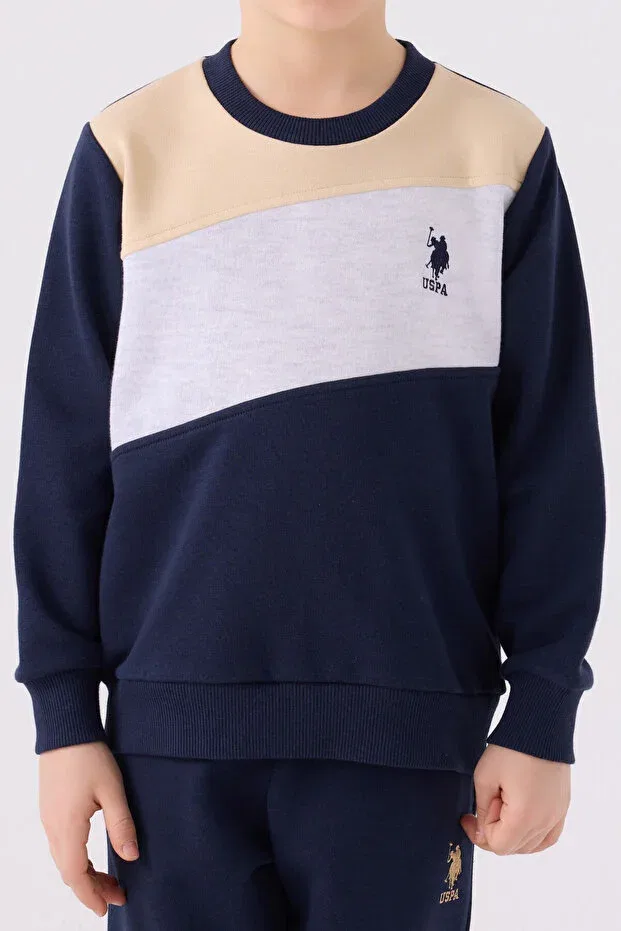 Мужской спортивный костюм с принтом U.S. Polo Assn., Beige — фото 4