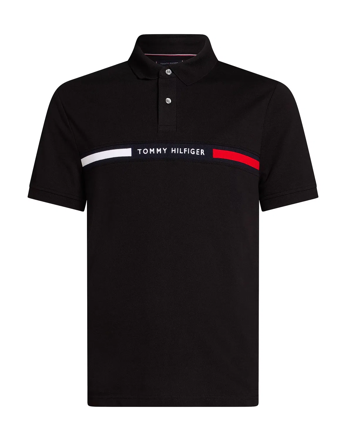 Мужская поло с коротким рукавом Tommy Hilfiger, черный