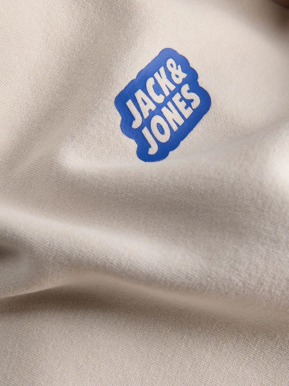 Худи с принтом Jjami Hoodie Jack & Jones Junior, лунный — фото 4