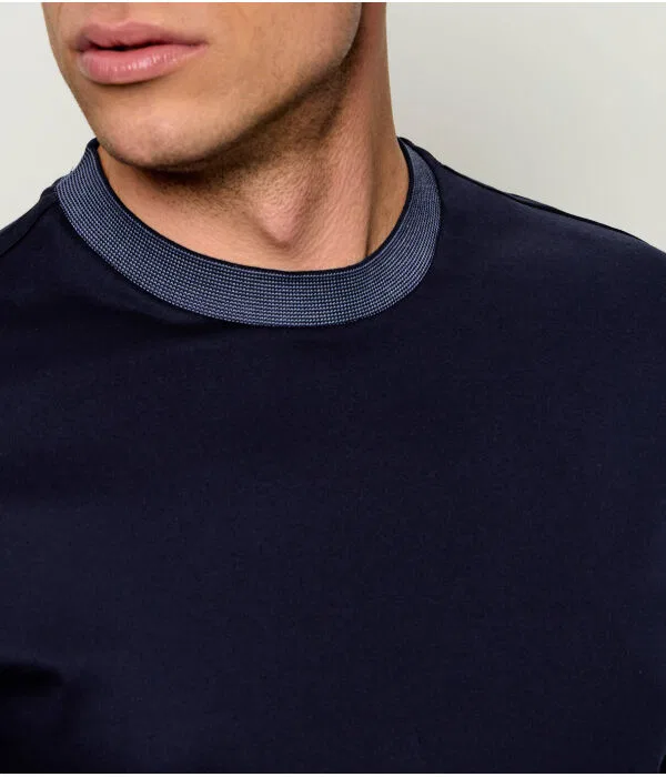 Мужская футболка с V-образным вырезом H-Tessler Slim Fit BOSS, Blu Marino — фото 4