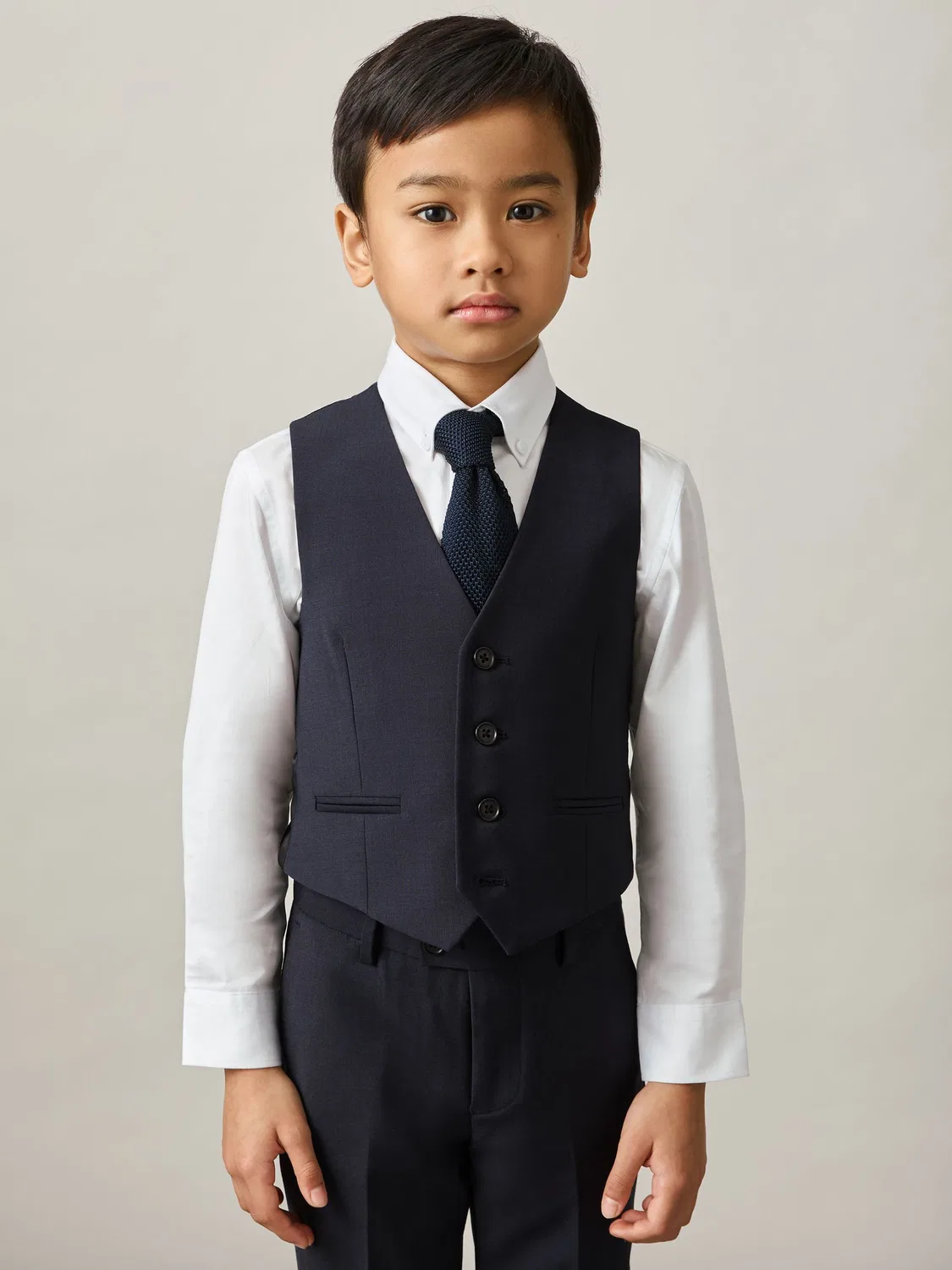 Жилет Modern Fit, модель Hope Reiss, темно-синий