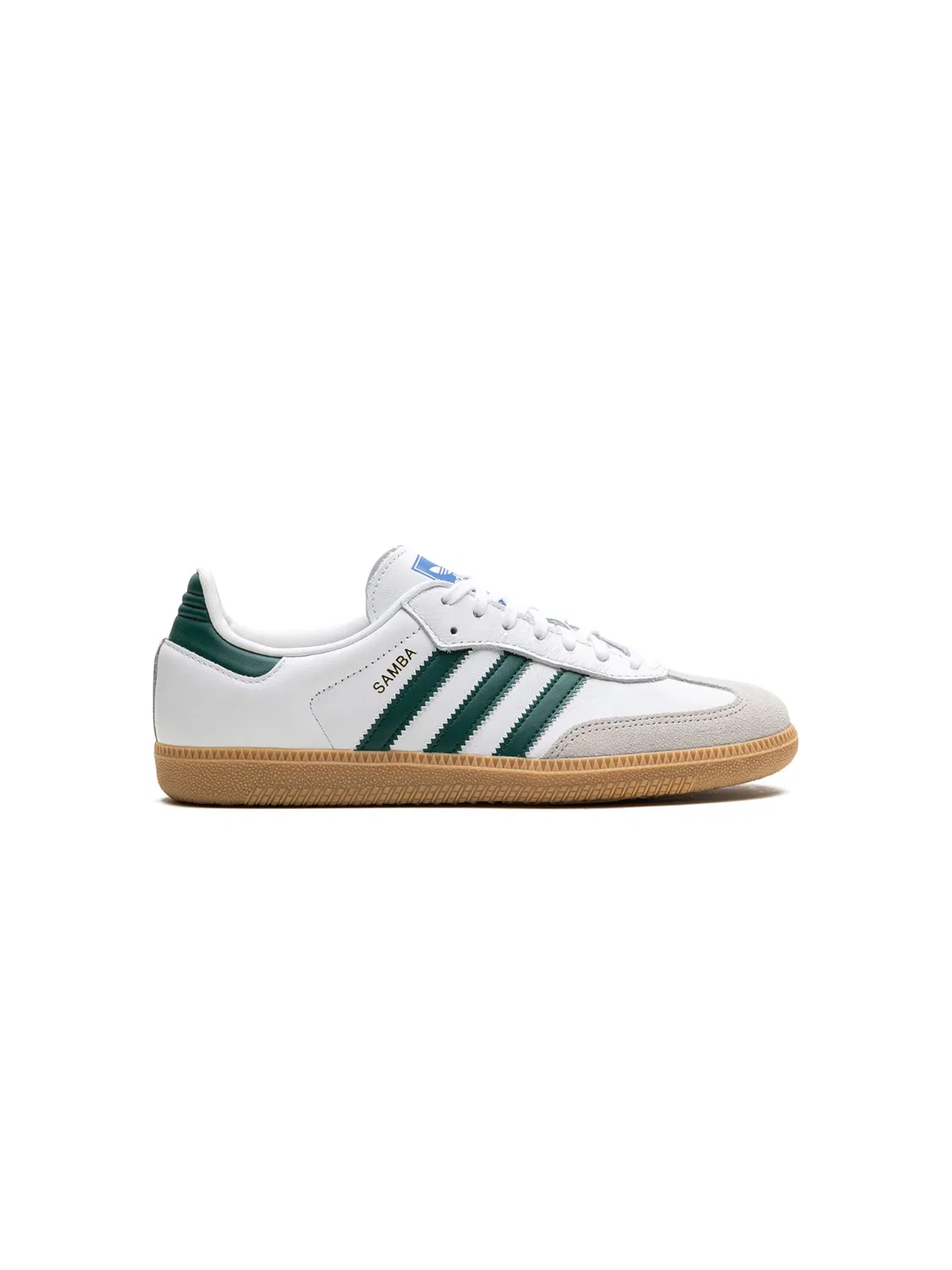 Кроссовки Adidas Samba OG в цветах Белый/Зеленый