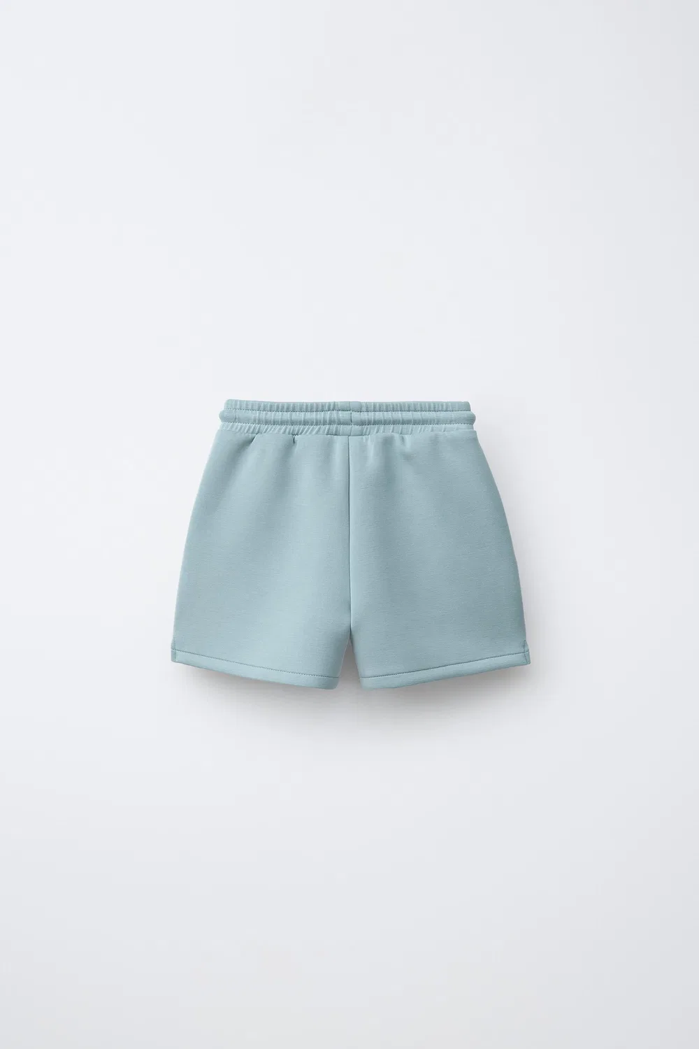 Бермудские шорты из трикотажа с этикеткой ZARA, Light Blue — фото 2