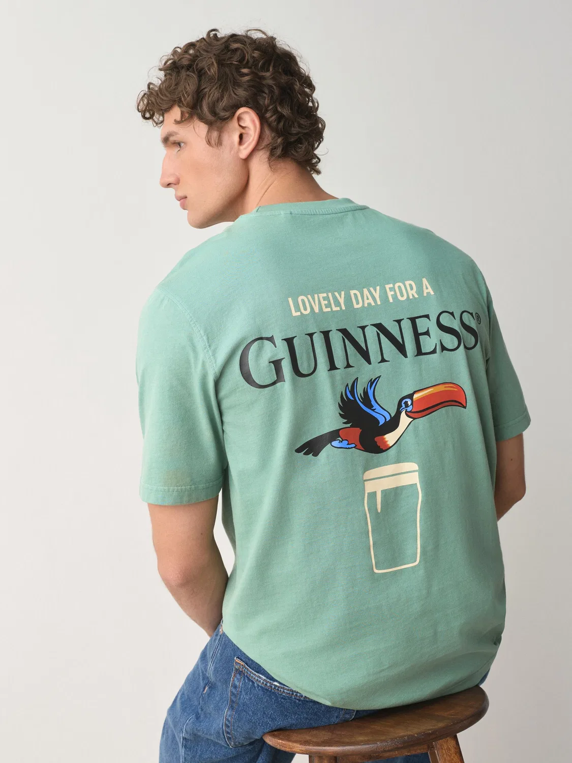Футболка свободного кроя Guinness Next, темно-зеленый