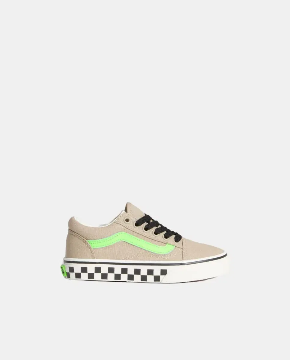 Детские кеды для мальчиков с замшевыми вставками Old Skool Vans, Marrón Toscana