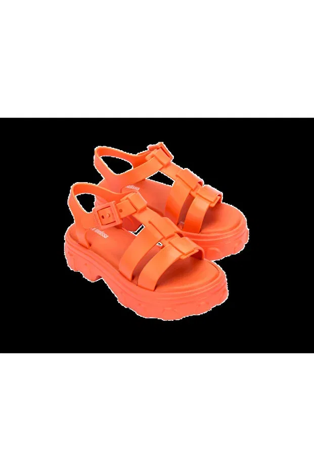 Детские сандалии для девочек на липучке Mini Melissa, Orange