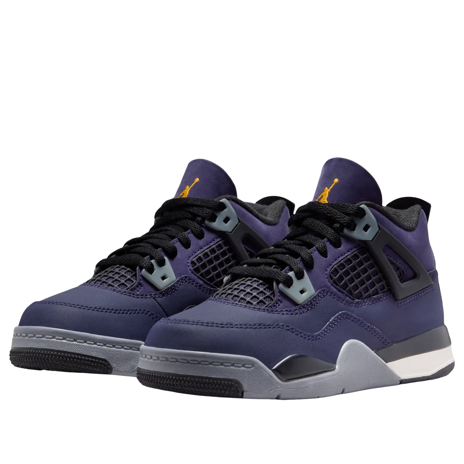 Детские кроссовки с текстильным верхом 4 Retro 'Lakers' Jordan, Imperial Purple — фото 4
