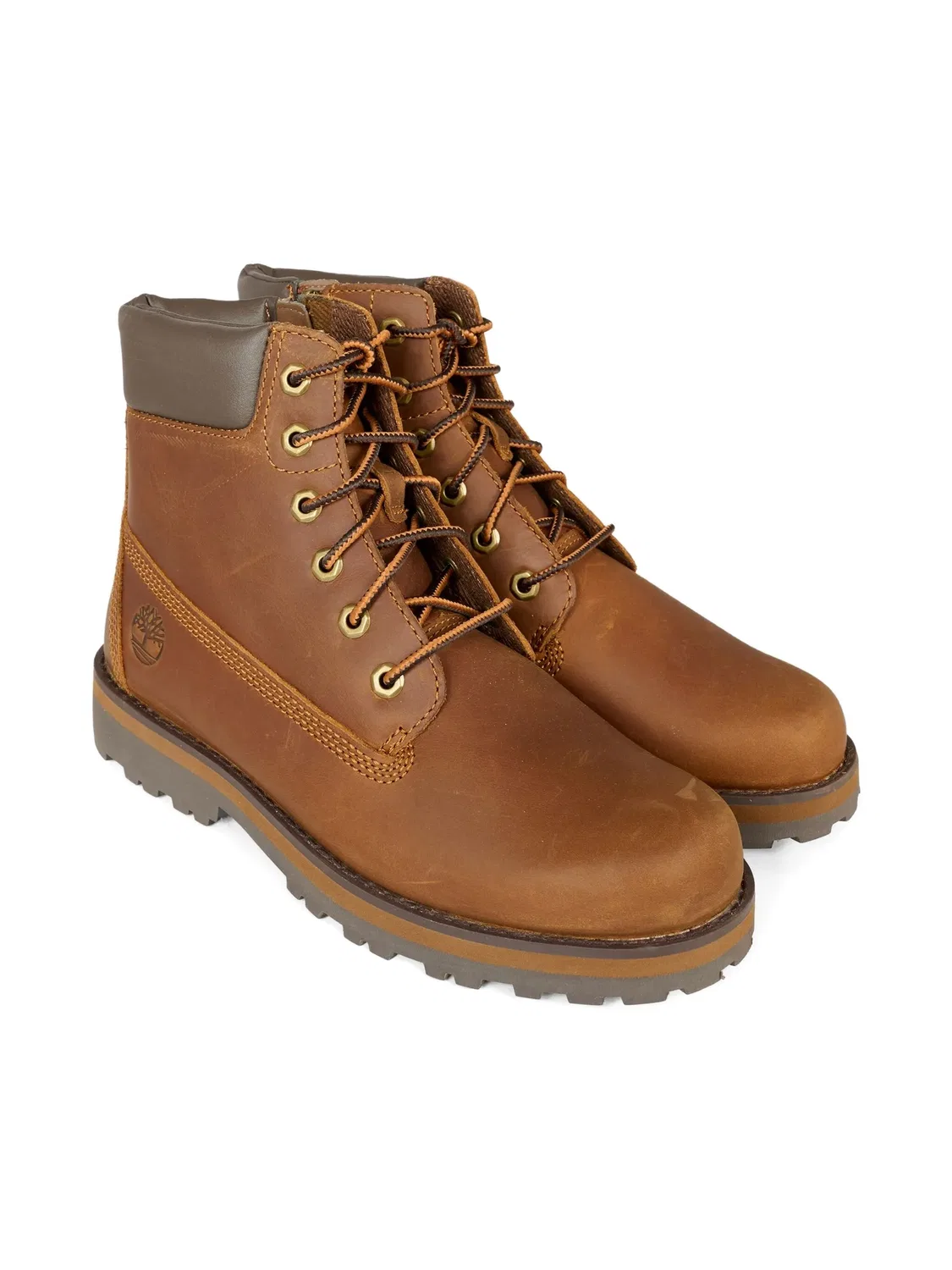 Ботинки с застежкой на шнурках и молнии Timberland, коричневый