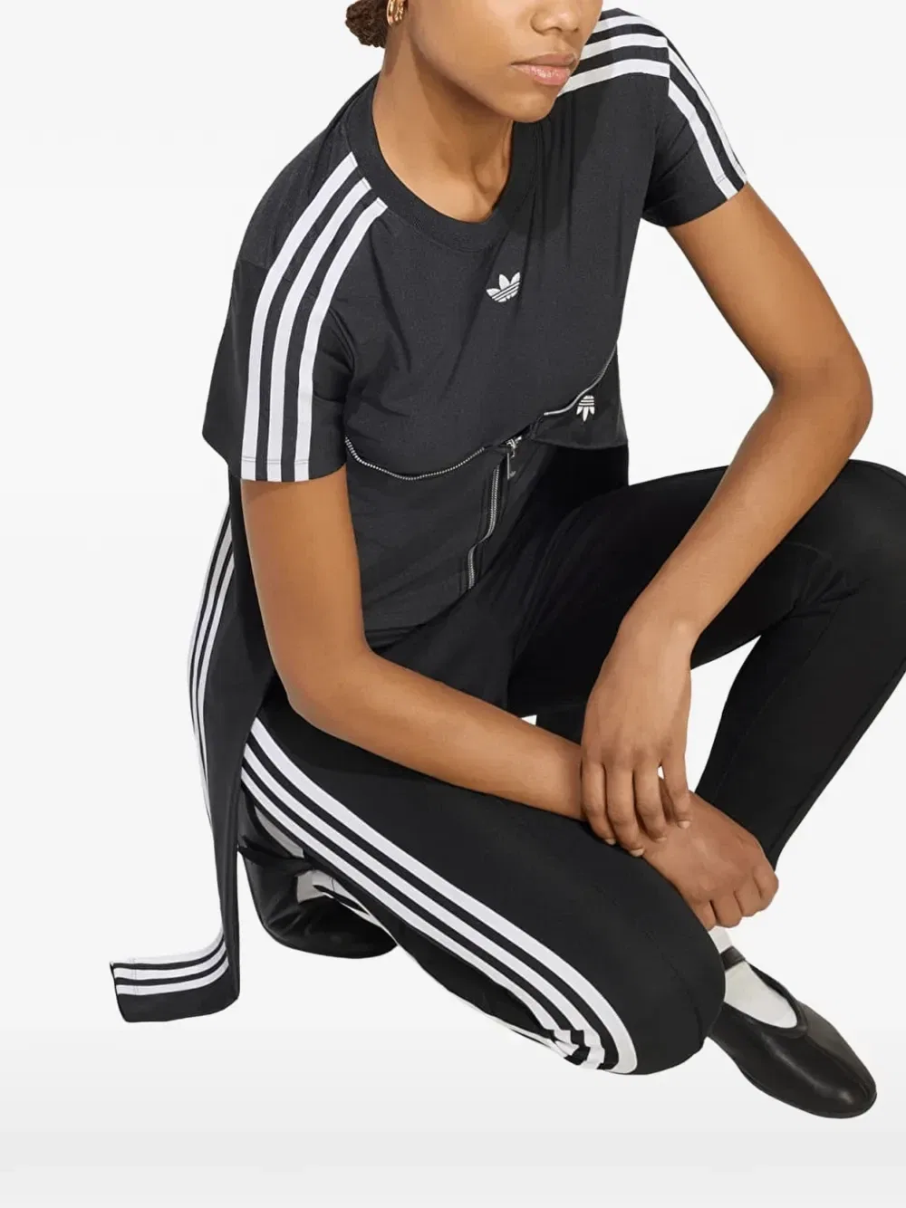 Mia Marquez футболка-корсет Adidas, черный — фото 4