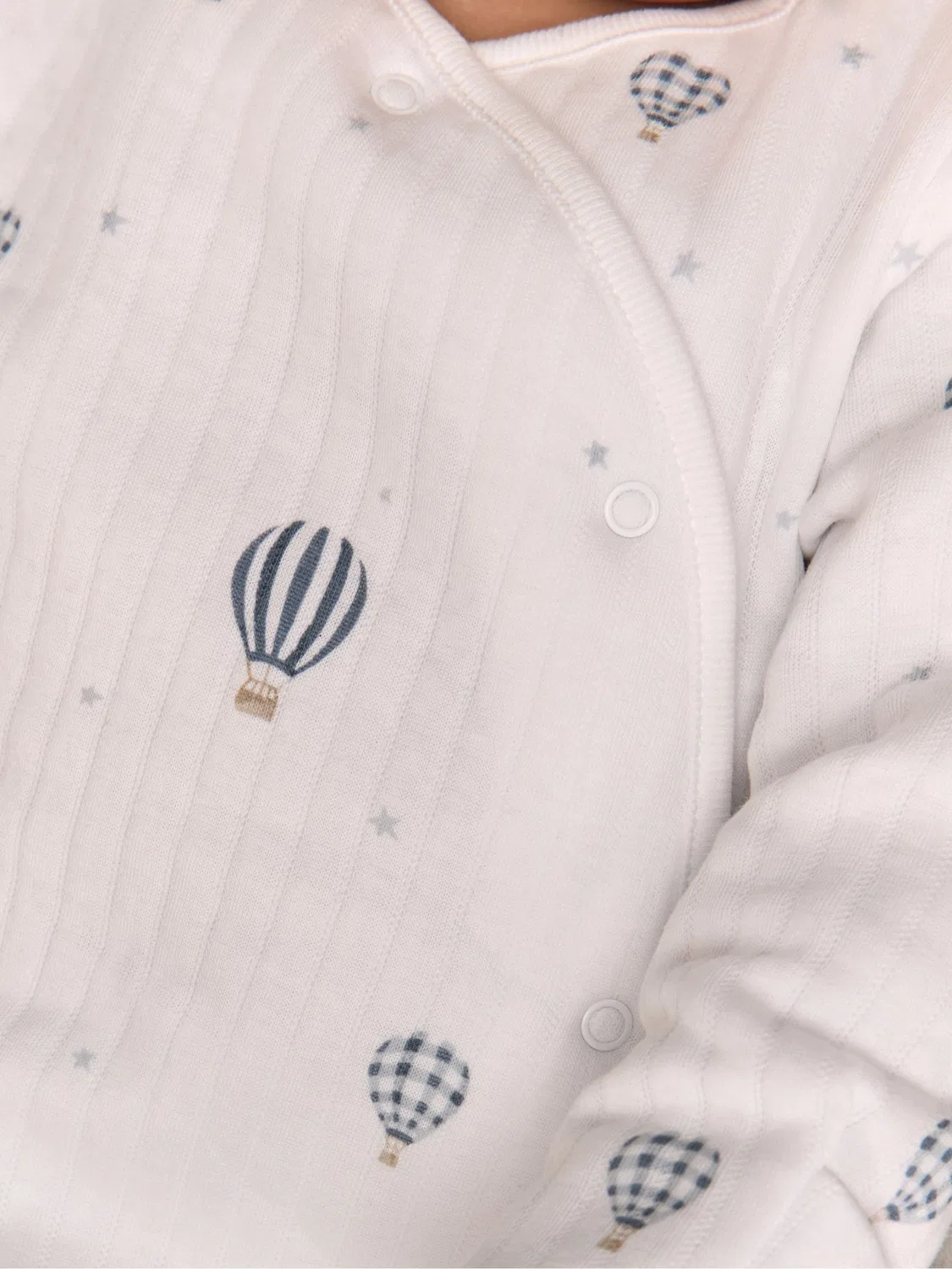 Комбинезон для сна с принтом воздушных шаров The White Company, белый — фото 2