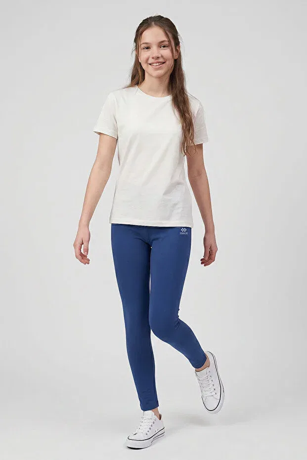 Детские леггинсы для девочек скинни с высокой талией Tommy Life, Indigo