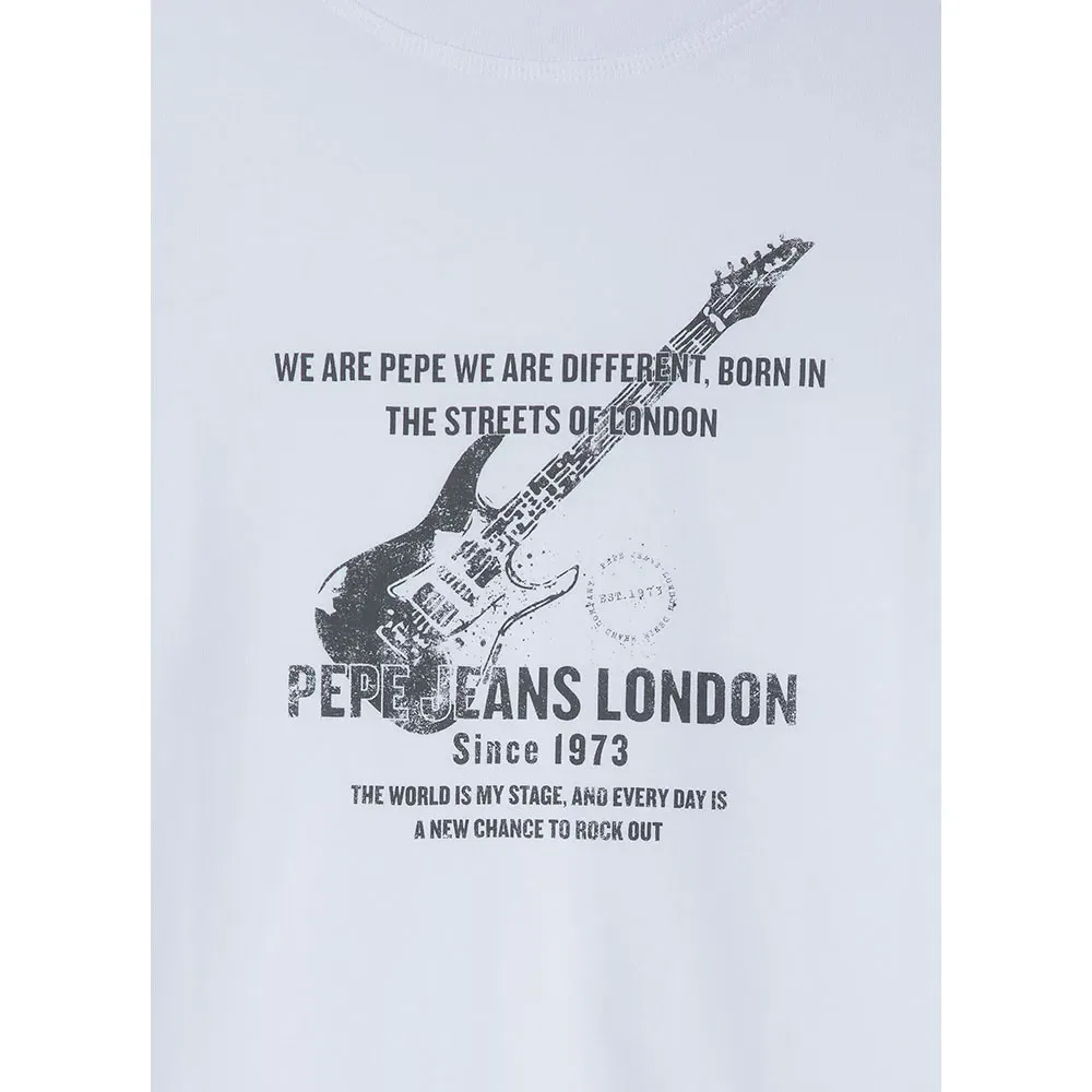 Детская футболка с длинным рукавом Pepe jeans Zaine, White — фото 3