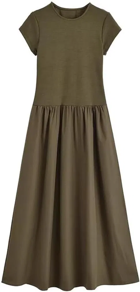 Женское платье с заплатками Fit Flare Generic, Pic Color
