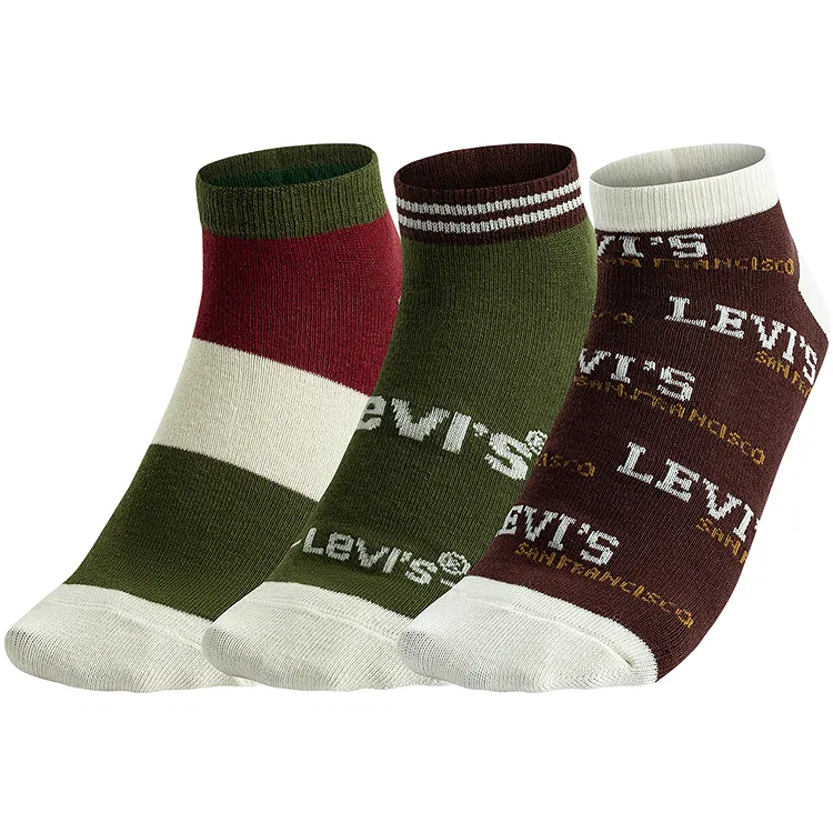 Детские носки с принтом Levi's, Moss Green