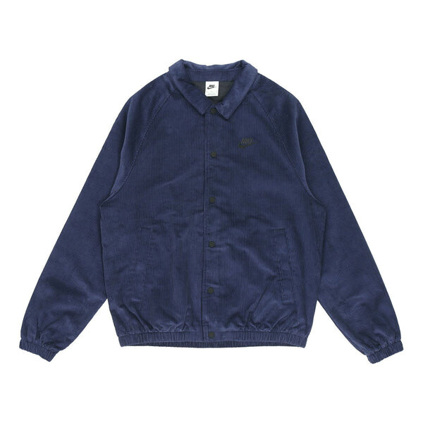 

Куртка Men's Nike Stack Logo Casual Corduroy Jacket Deep Navy Blue, цвет dark