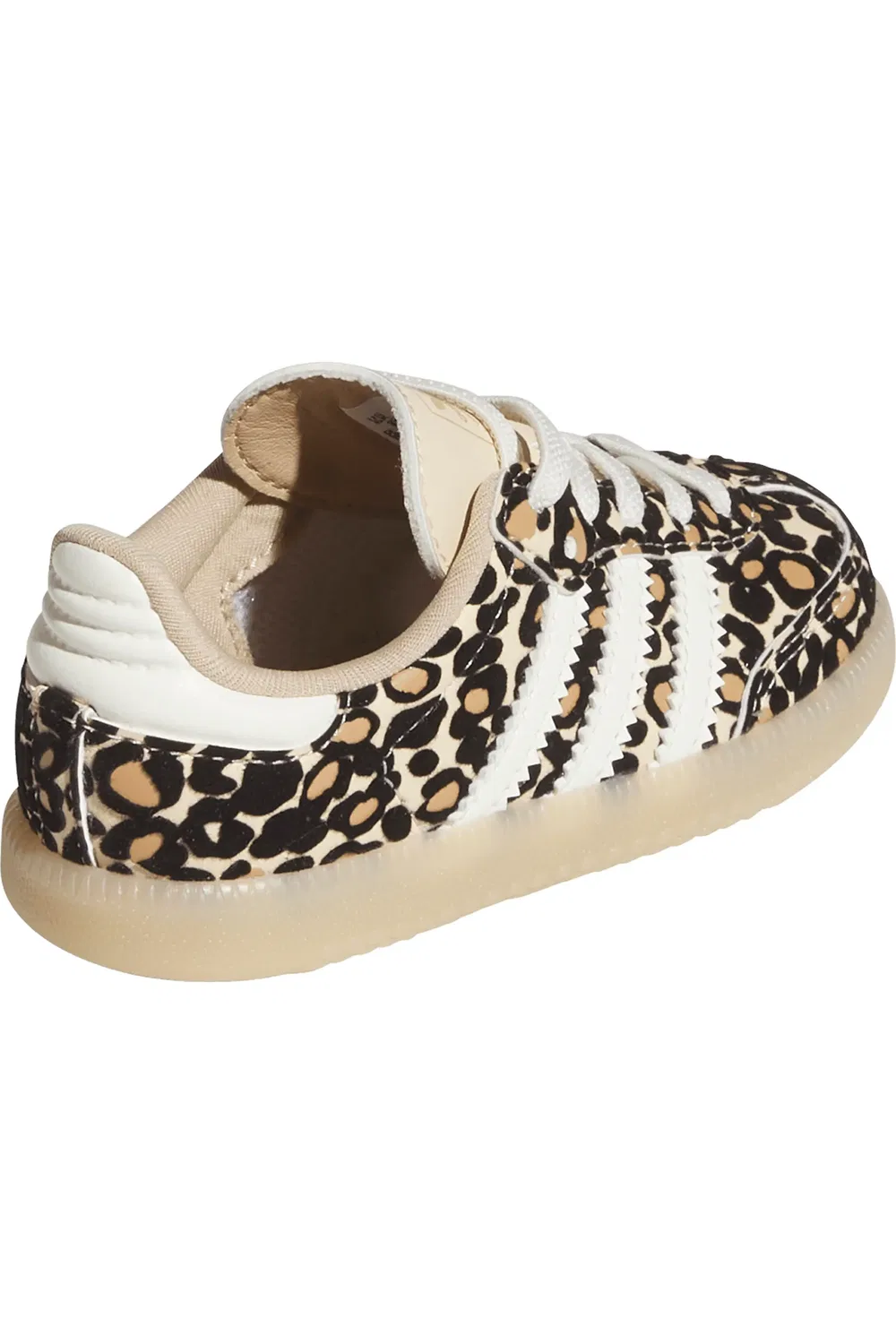 Детские кроссовки кожаные Samba adidas, Sand Strata/Ivory/Gum — фото 3