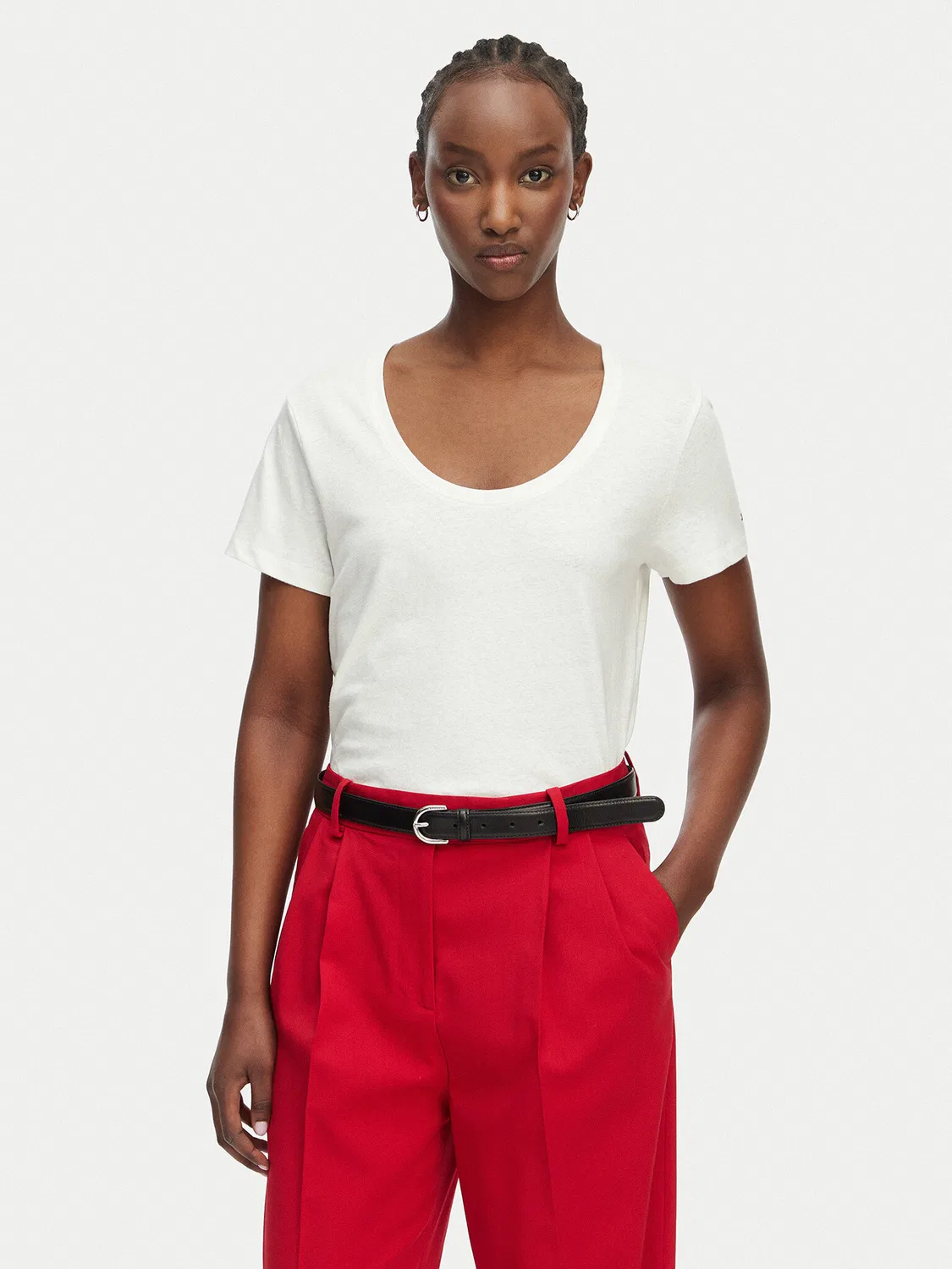 Женская футболка стандартного кроя Tommy Hilfiger, белый