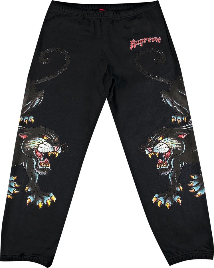 

Спортивные брюки Supreme Panther Sweatpant 'Black', черный